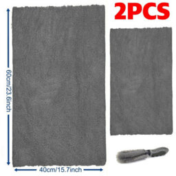 2X Microfibre Car Drying Towel Xl Super Absorbent Large - thumbnail 2