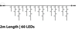 Eagle Connect Icicle Lights 60/40/20 Drop Black 2M/60 Led Cool White 10% - thumbnail 2