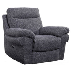 Furniture Instore Tanya Grey Fabric Electric Recliner Armchair - thumbnail 1