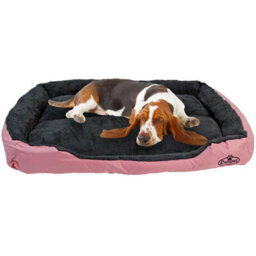 Actiaspet Faux Fur Pet Bed Pink/grey Large - thumbnail 2