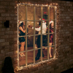 The Christmas Workshop 71749 480 Warm White Micro Led Cluster String Lights With Green Wire Casing - thumbnail 6