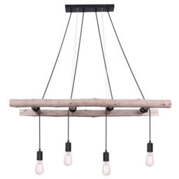 Luminosa Lighting Luminosa Irmgard Bar Pendant Ceiling Light Natural Color 4X E27 - thumbnail 3