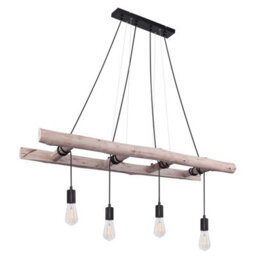 Luminosa Lighting Luminosa Irmgard Bar Pendant Ceiling Light Natural Color 4X E27 - thumbnail 2