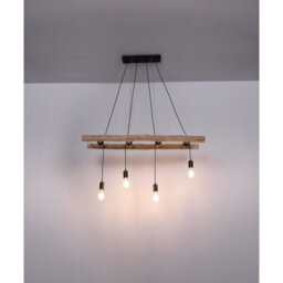Luminosa Lighting Luminosa Irmgard Bar Pendant Ceiling Light Natural Color 4X E27 - thumbnail 6