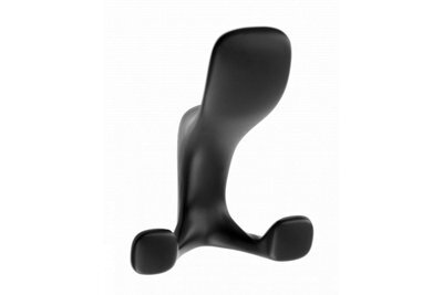 B2C Coat Hat Hooks Twin Robe Door Dress Bathroom Towel Bag Wall Hanger Black Matt Toledo A - image 1