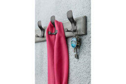 B2C Coat Hat Hooks Twin Robe Door Dress Bathroom Towel Bag Wall Hanger Black Matt Toledo A - thumbnail 2