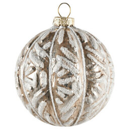 Beliani Set Of 24 Baubles Winterlight Glass Rose Gold - thumbnail 5
