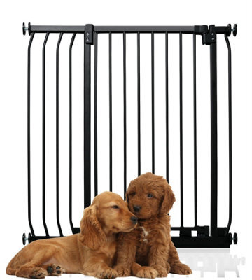 Bettacare Extra Tall Elite Dog Gate, 89Cm - 98Cm, Matt Black, Extra Tall 96.8Cm In Height, Pressure Fit Pet Gate - image 1