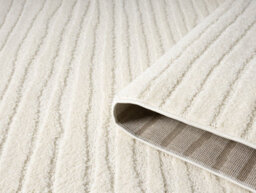 Aya Living Room Area Rugs - Embossed Lines Pattern Cream 60Cm X 220Cm - thumbnail 3