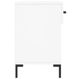 Berkfield Shoe Bench White 102X35X55 Cm Engineered Wood - thumbnail 7