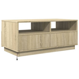 Berkfield Coffee Table With Led Lights Sonoma Oak 90X49X40 Cm - thumbnail 7