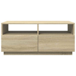 Berkfield Coffee Table With Led Lights Sonoma Oak 90X49X40 Cm - thumbnail 5