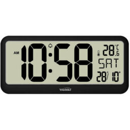 Youshiko Extra Large Xl Jumbo Radio Controlled Digital Silent Wall Clock (Official Uk Version) Xxl Bold Time Digits - thumbnail 5