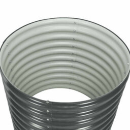 Berkfield Practical Garden Raised Bed 80X80X81 Cm Galvanised Steel Grey - thumbnail 5