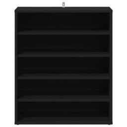 Berkfield Durable Shoe Cabinet Black 60X35X70 Cm Engineered Wood - thumbnail 5