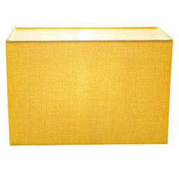 Happy Homewares Contemporary And Stylish Vivid Mustard Ochre Linen Fabric Rectangular Lamp Shade - thumbnail 2