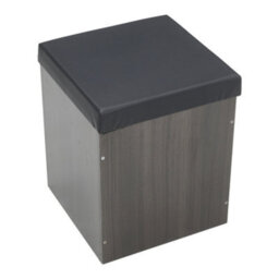 Living And Home Dining Table And Chairs Set Grey Wooden Table And 4 Storage Stools Dining Set - thumbnail 4