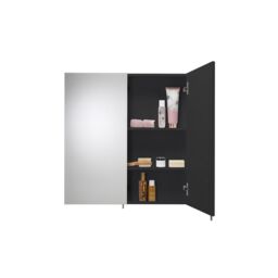 Croydex Dawley Matt Black Wall-Mounted Double Bathroom Cabinet (H) 670mm (W) 600mm (D) 12Cm - thumbnail 6