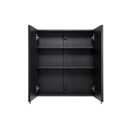 Croydex Dawley Matt Black Wall-Mounted Double Bathroom Cabinet (H) 670mm (W) 600mm (D) 12Cm - thumbnail 4