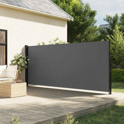Walplus Retractable Side Awning Garden Sun Shade Canopy Gazebo For Back Door, Porch, Patio Anthracite 180X300 Cm - image 1