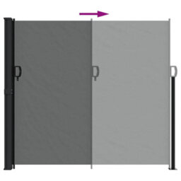 Walplus Retractable Side Awning Garden Sun Shade Canopy Gazebo For Back Door, Porch, Patio Anthracite 180X300 Cm - thumbnail 5
