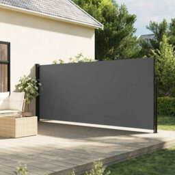 Walplus Retractable Side Awning Garden Sun Shade Canopy Gazebo For Back Door, Porch, Patio Anthracite 180X300 Cm - thumbnail 1