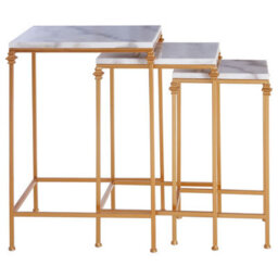 Orsina Elegant Design Set Of 3 Square Side Tables, Stylish Side Tables For Livingroom, Functional Bedside Table - thumbnail 3