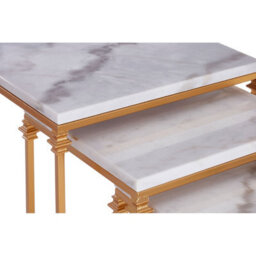 Orsina Elegant Design Set Of 3 Square Side Tables, Stylish Side Tables For Livingroom, Functional Bedside Table - thumbnail 5