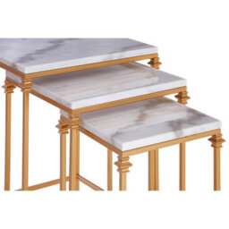 Orsina Elegant Design Set Of 3 Square Side Tables, Stylish Side Tables For Livingroom, Functional Bedside Table - thumbnail 4