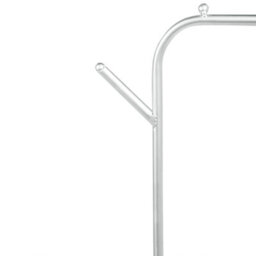 Wyld And Coco Freestanding 171Cm Silver Iron Clothes Rail - Compact Coat Stand For Hallways, Bedrooms And Utility Rooms - thumbnail 6