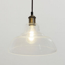 CGC Lighting Cgc Giselle Clear Glass Dome Diner Lampshade - thumbnail 6