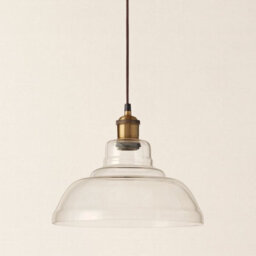 CGC Lighting Cgc Giselle Clear Glass Dome Diner Lampshade - thumbnail 2