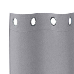Berkfield Curtains With Curtains 2 Pcs Light Grey 260 X 140 Cm Polyester - thumbnail 4