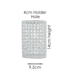 Metal Easy Fit Drum Cage Ceiling Light Shade Hollow Out Lamp Shade For Ceiling Pendant Light For Kitchen, Hall - thumbnail 3