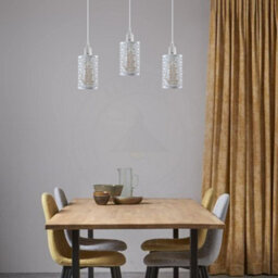 Metal Easy Fit Drum Cage Ceiling Light Shade Hollow Out Lamp Shade For Ceiling Pendant Light For Kitchen, Hall - thumbnail 5