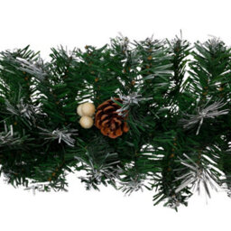 Samuel Alexander Premier 270Cm (9Ft) Christmas Garland Decoration Snow Tips White Berries & Cones - thumbnail 8