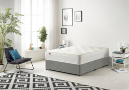 Somnior Beds Somnior Linen Silver Memory Foam Divan Bed With Mattress - Small Single - thumbnail 1