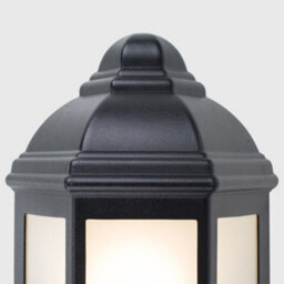 Valuelights Kayleigh Traditional Black Aluminium Ip44 Rated Pir Motion Sensor Outdoor Garden Wall Lantern - thumbnail 6