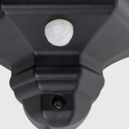 Valuelights Kayleigh Traditional Black Aluminium Ip44 Rated Pir Motion Sensor Outdoor Garden Wall Lantern - thumbnail 3