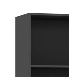 Urbn-Living Urbnliving 90Cm Height Wide 3 Tier Book Shelf Deep Bookcase Storage Cabinet Display Colour Black Dining Living Room - thumbnail 5