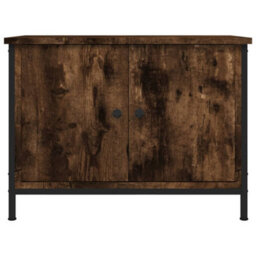 Berkfield Tv Cabinet With Doors Smoked Oak 60X35X45 Cm Engineered Wood - thumbnail 5