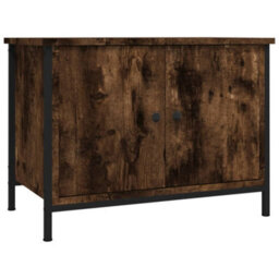 Berkfield Tv Cabinet With Doors Smoked Oak 60X35X45 Cm Engineered Wood - thumbnail 2