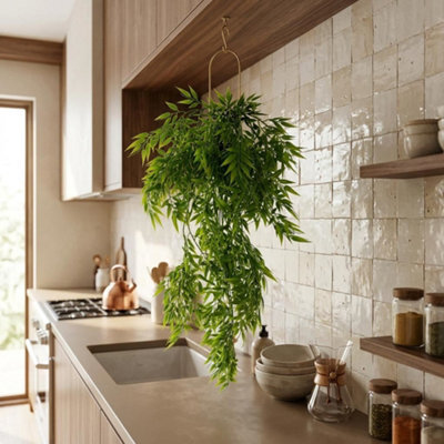 Leaf 80Cm Artificial Trailing Bamboo Plant Hanging Faux Greenery - image 1