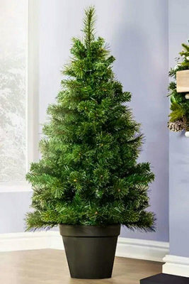 Christmas Tree World The 4Ft/120Cm Majestic Dew Pine Potted Tree (Outdoor) - image 1