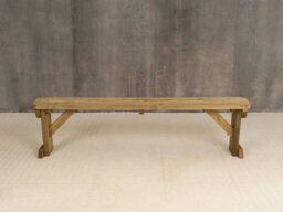 Arbor Garden Solutions Hollies Wooden Bench, Rounded Outdoor Garden Fence Seat(6Ft, Rustic Brown Finish) - thumbnail 3