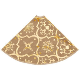 Walplus Luxury Christmas Tree Skirt With Sock Yellow 150 Cm Fabric - thumbnail 5