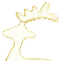 Berkfield Durable Reindeer Christmas Decoration With Mesh 306 Leds 60X24X89Cm - thumbnail 6