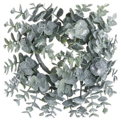 Hill Interiors Eucalyptus Christmas Candle Wreath Green (28Cm X 8Cm X 28Cm) - image 1