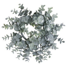 Hill Interiors Eucalyptus Christmas Candle Wreath Green (28Cm X 8Cm X 28Cm) - thumbnail 5