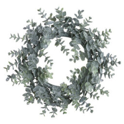 Hill Interiors Eucalyptus Christmas Candle Wreath Green (28Cm X 8Cm X 28Cm) - thumbnail 3
